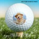 Balles De Golf Personnalisé Chien Animaux de Compagnie Photo Mode<br><div class="desc">Surprenez vos golfeurs et golfeurs préférés avec ces boules de golf sur mesure et des accessoires de golf assortis. Customisez ces balles de golf avec votre photo d'animal de compagnie préférée, photo d'enfant ou photo de chien, parfait pour le papa de golf ou maman de golf pour la fête des...</div>
