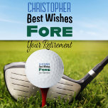 Balles De Golf Personnalisé Créez votre propre retraite<br><div class="desc">Personnalisé Créez votre propre retraite Les balles de golf monogrammes sont le cadeau ultime pour tout golfeur qui prend sa retraite. Avec une typographie moderne et un nom monographique personnalisé, ces balles de golf sont une façon unique et réfléchie de célébrer l'occasion. Ajoutant une touche d'amusement et d'humour, le message...</div>