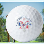 Balles De Golf Personnalisé Élégant Floral Meilleur Nom Maman Mon<br><div class="desc">Un joli petit ballon de golf monogrammed floral doux — C'est un grand cadeau pour maman — simple et élégant. Personnalisez-le avec ses initiales/monogrammes et son prénom. Si vous avez des questions de conception ou une demande spéciale,  veuillez envoyer un courriel à : charmdesignstudio@rcn.com</div>