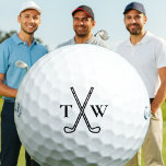 Balles De Golf Personnalisé Groomsman Wedding Party Personnalisé<br><div class="desc">Admirez le style avec ce monogramme de club de golf d'inspiration logo, customisé de vos initiales. Un thème de golf simple mais intemporel, c’est la façon idéale de créer vos propres balles de golf personnalisées, accessoires ou cadeaux. ► Ajoutez vos initiales de monogramme pour une touche unique. ✔ Un design...</div>