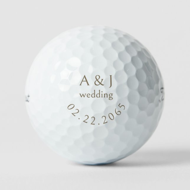 Balles De Golf Personnalisé Mariage Faveur Titleist Pro V1 II (Recto)