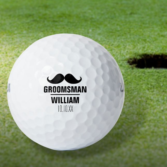 Balles De Golf Personnalisé Meilleur Homme Groomsman Mariage (Custom Best Man Groomsman Groom Wedding Golf Balls)