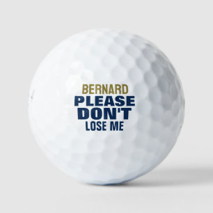Balles De Golf Personnalisé Nom Bold Typographie Funst Lost Golf
