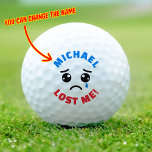 Balles De Golf Personnalisé Nom Personnalisé Funny Lost Golf Ball<br><div class="desc">Personnalisé Nom personnalisé Funny Lost Golf Balls,  Ajoutez simplement le nom que vous aimez. Ce serait un cadeau sympa pour un amoureux du golf.</div>