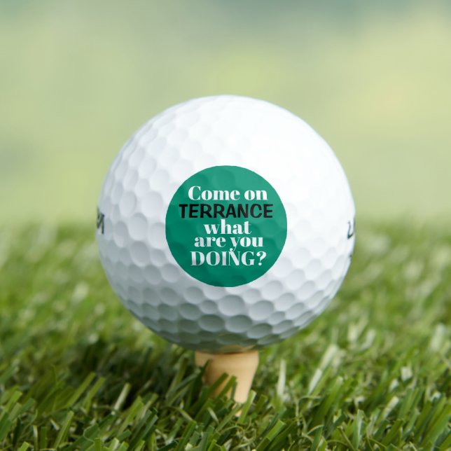 Balles De Golf Personnalisé Que Faites-Vous De Drôle (T-shirt Insitu)