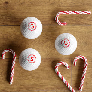 Balles De Golf Personnalisé Secret Père Noël Monogramme Golf Ball