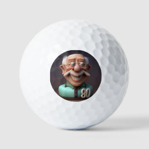 Balles De Golf Personnalisé Special Funny 80ans Anniversaire