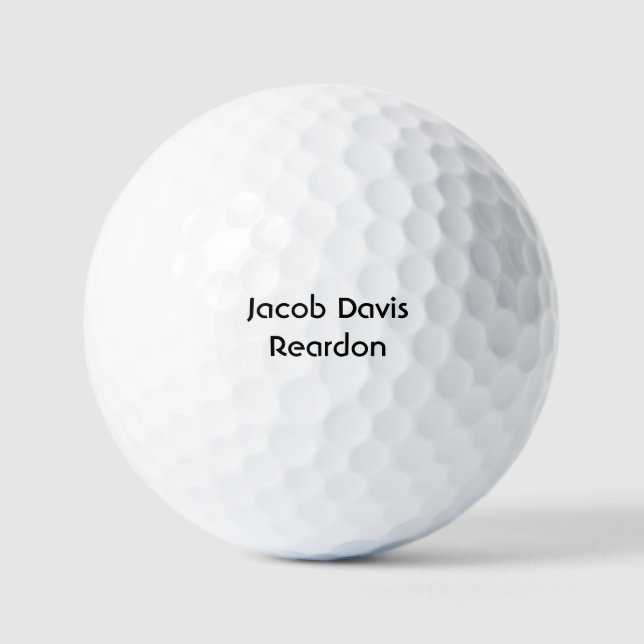 Balles de golf personnalisées (Recto)
