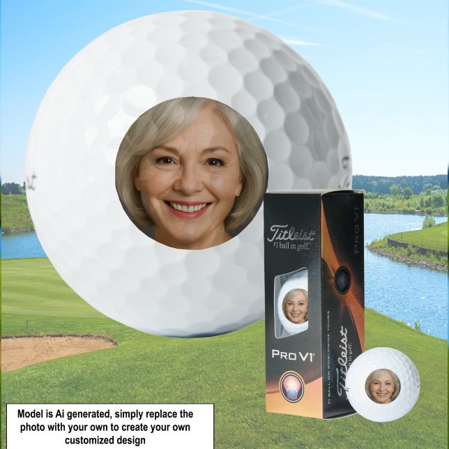 Balles de golf personnalisées avec image Créez les (Créateur téléchargé)