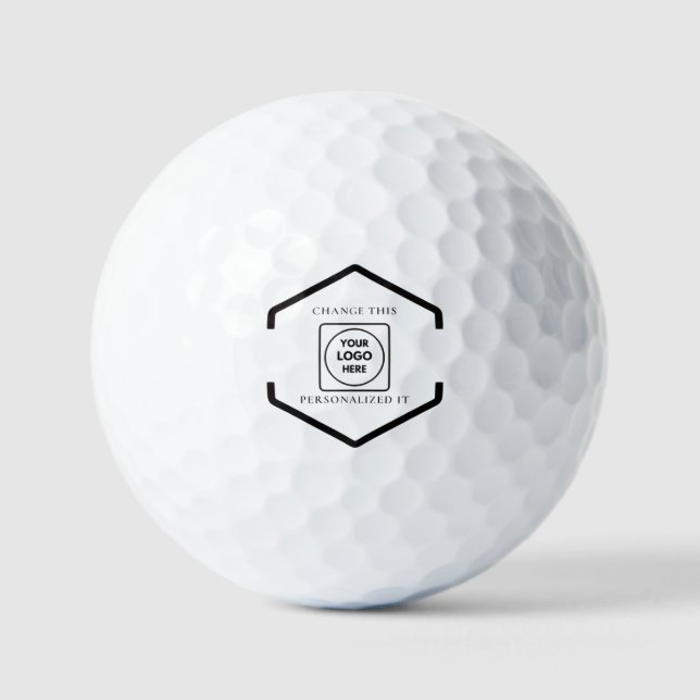 Balles de golf personnalisées avec logo sur fond b (Recto)