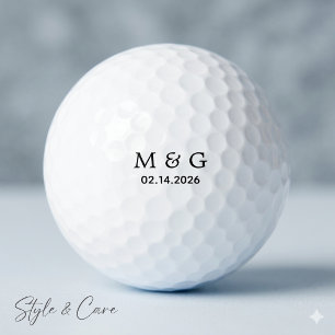 Balles de golf personnalisées avec monogramme et d