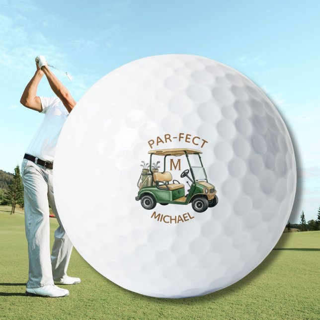 Balles de golf personnalisées avec monogramme Par- (Créateur téléchargé)