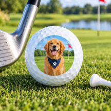 Balles de golf personnalisées avec photo d'animal