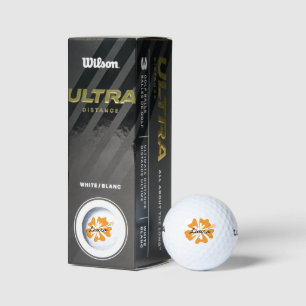 Balles de golf personnalisées avec une jolie fleur