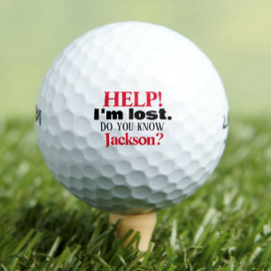 Balles de golf personnalisées Drôle Je suis perdu