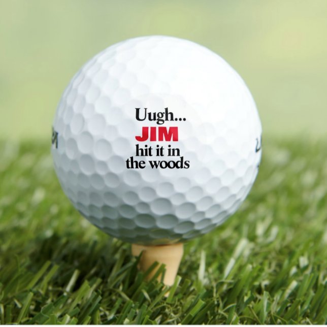Balles de golf personnalisées drôles (Créateur téléchargé)