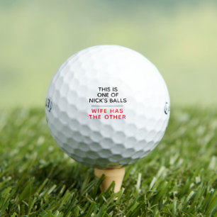 Balles de golf personnalisées drôles - Message de