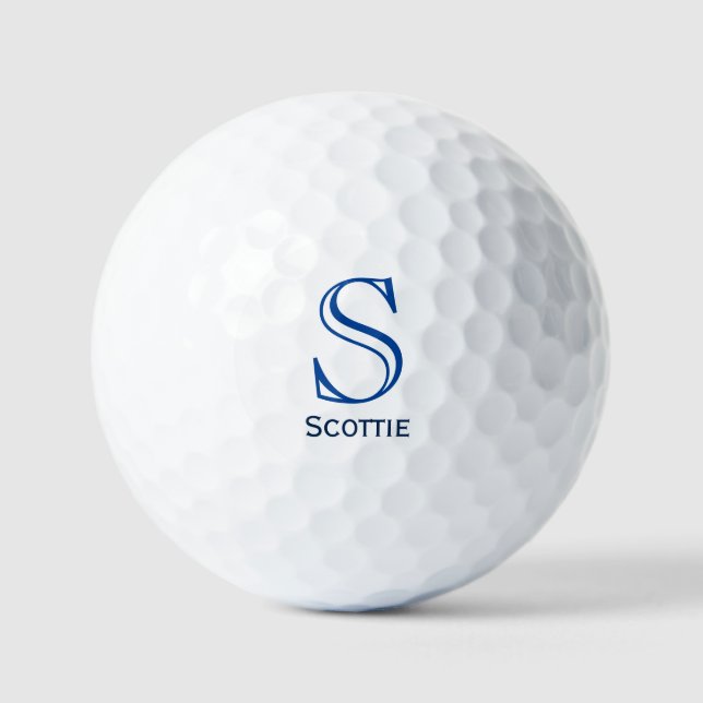 Balles de golf personnalisées Monogramme Classique (Recto)