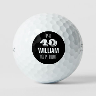 Balles de golf personnalisées pour anniversaire de