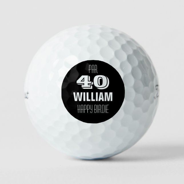 Balles de golf personnalisées pour anniversaire de (Recto)
