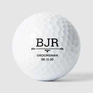 Balles de golf personnalisées pour garçon d'honneu