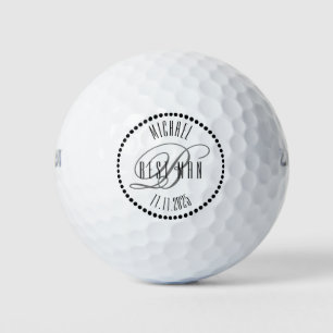 Balles de golf personnalisées pour témoin de maria