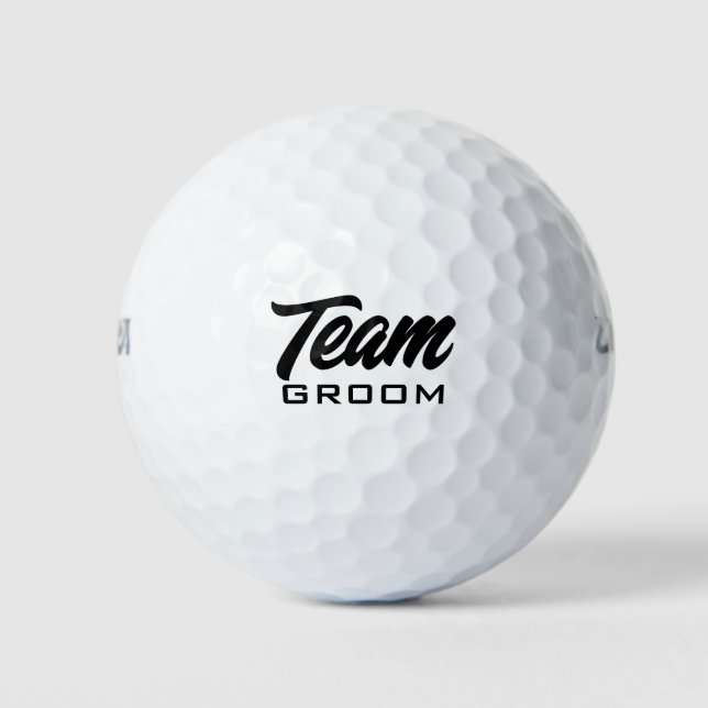 Balles de golf personnalisées Team Groom (Devant)