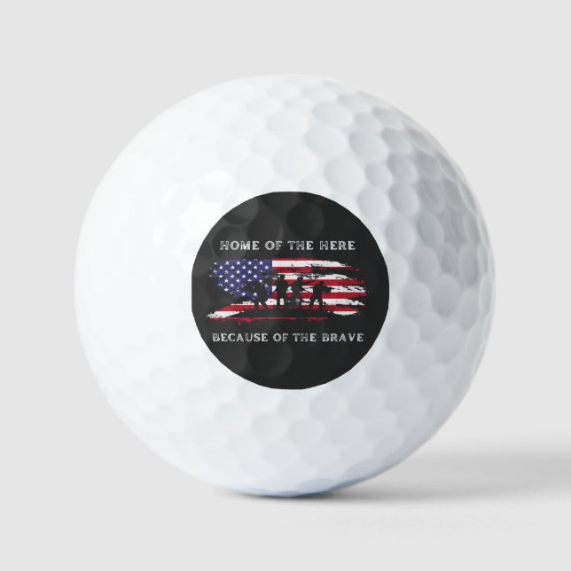 Balles De Golf Personnaliser ce design : Jour des vétérans (Recto)