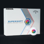 Balles De Golf Personnaliser Logo d'entreprise Callaway Supersoft<br><div class="desc">Téléchargez Ajouter Votre Entreprise Logo Photo Design Ici Modèle Modern Callaway Supersoft 12 Pack Golf Balls.</div>