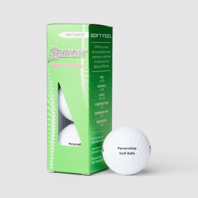 Balles De Golf Personnaliser Srixon Soft Feel 13 (Conditionnement)