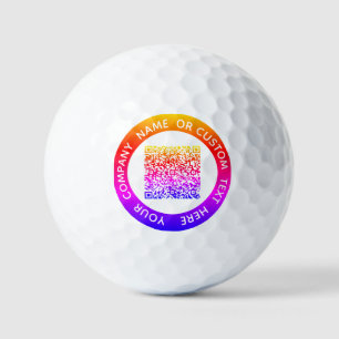 Balles De Golf Personnaliser votre texte QR Code Timbres Golf Bal
