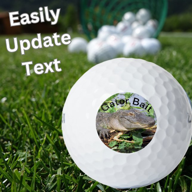 Balles De Golf Personnalisez cet appât Gator - Alligator Golf Bal (gator ball)