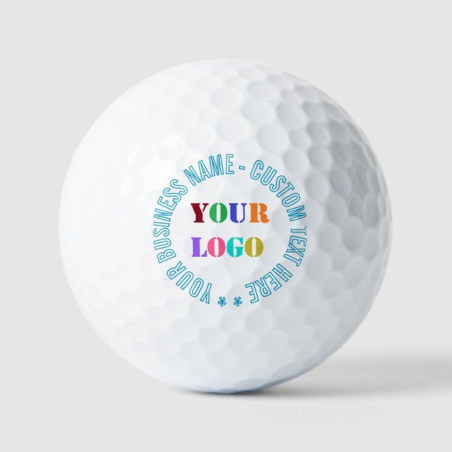 Balles De Golf Personnalisez votre entreprise Logo Texte Timbres  (Recto)