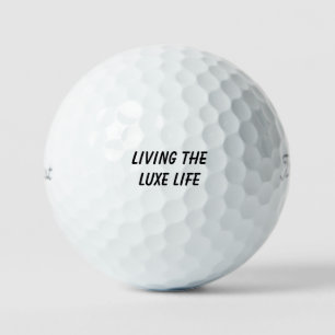 Balles De Golf Personnalité 'Vivre la vie de luxe' Sophistication
