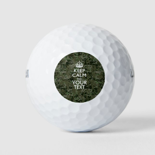 Balles De Golf Personnalized KEEP CALM AND Your Creative Text (Devant)