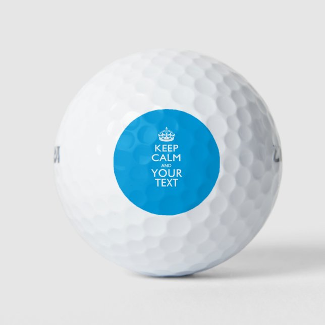 Balles De Golf Personnalized KEEP CALM AND Your Creative Text (Devant)