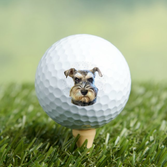 Balles De Golf Petit Schnauzer Amoureux des chiens animal mou (T-shirt Insitu)