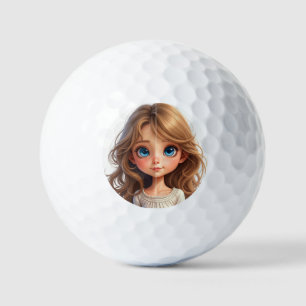Balles De Golf Petite fille innocente