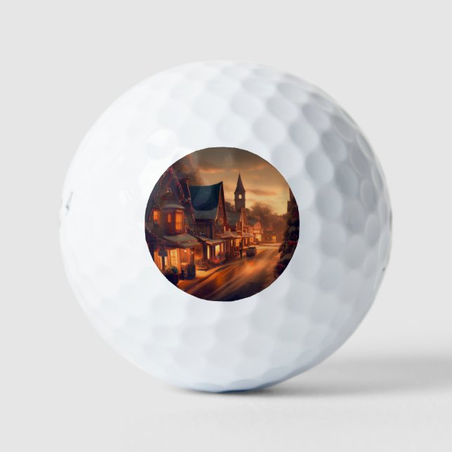 Balles De Golf Petite ville de Noël (1) (Devant)