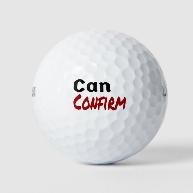Balles De Golf Peut confirmer LettreKenny Funny Humour Canada (Devant)
