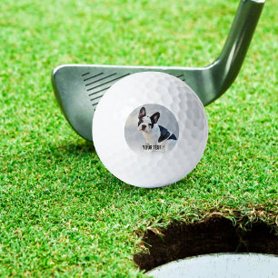 Balles De Golf Photo Bulldog personnalisée et nom Bulldog