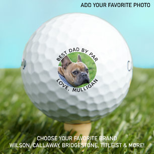 Balles De Golf Photo Chien Personnalisé Meilleur Papa Par Par Bla