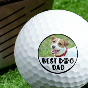 Balles De Golf Photo de chien MEILLEUR CHIEN DAD Pawprint