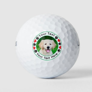 Balles De Golf Photo de chien personnalisé pour la fête des pères