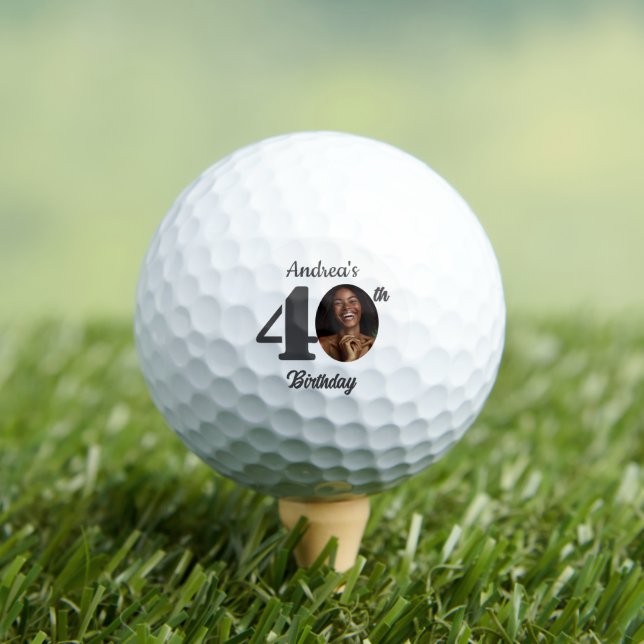Balles De Golf Photo de fête d'anniversaire 40 ans gras (T-shirt Insitu)
