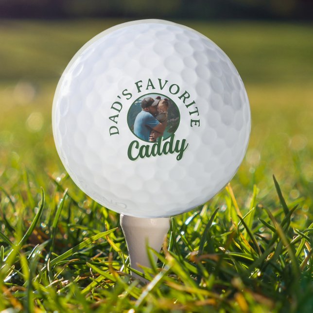 Balles De Golf Photo du Caddy préféré de Papa (Help remind dad who his favorite caddy is - on and off the course! )