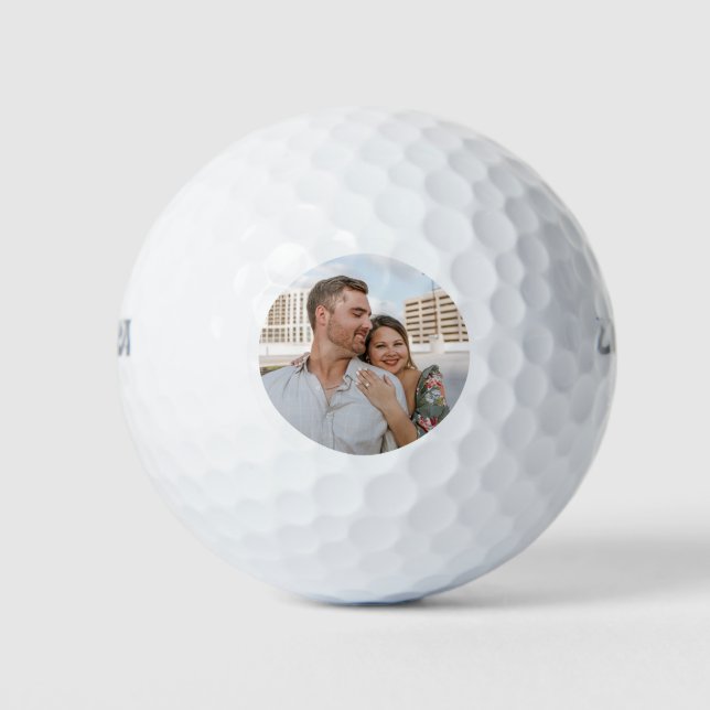 Balles de golf photo élégantes simples (Devant)