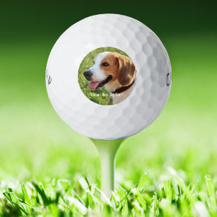 Balles De Golf Photo et nom du chien Beagle personnalisé