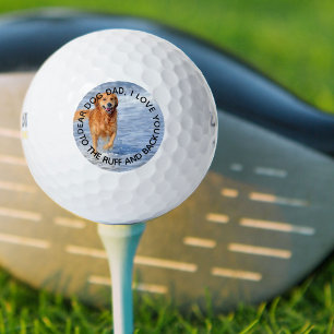 Balles De Golf Photo personnalisée Aimez-vous à la ruff et le pèr