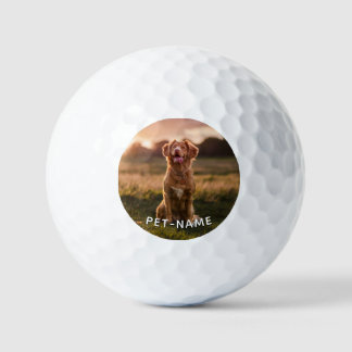 Balles De Golf Photo personnalisée avec le nom de votre chien